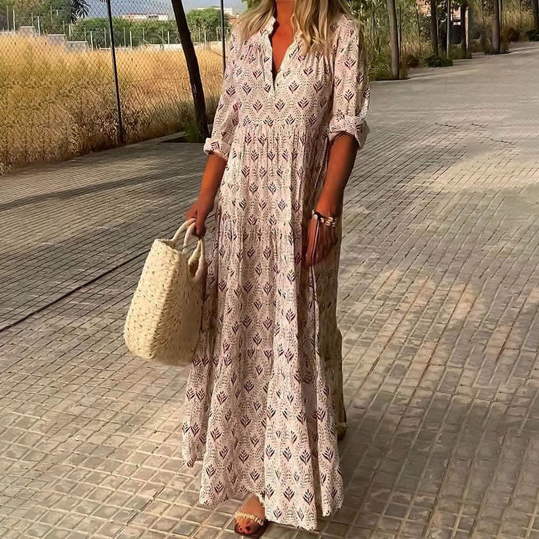 Alexa - Vestido Maxi Bohemio Elegante y Fluido