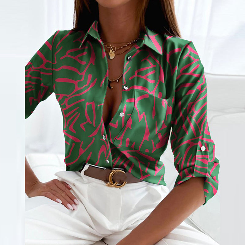 Linda | Blusa con cuello de solapa