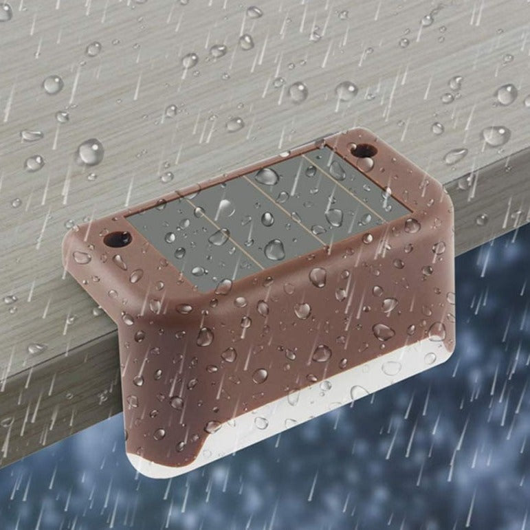 Luz LED solar para escalones exterior impermeable