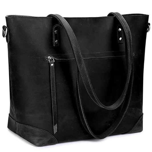 Vintage Leather Tote Bag - Jassi