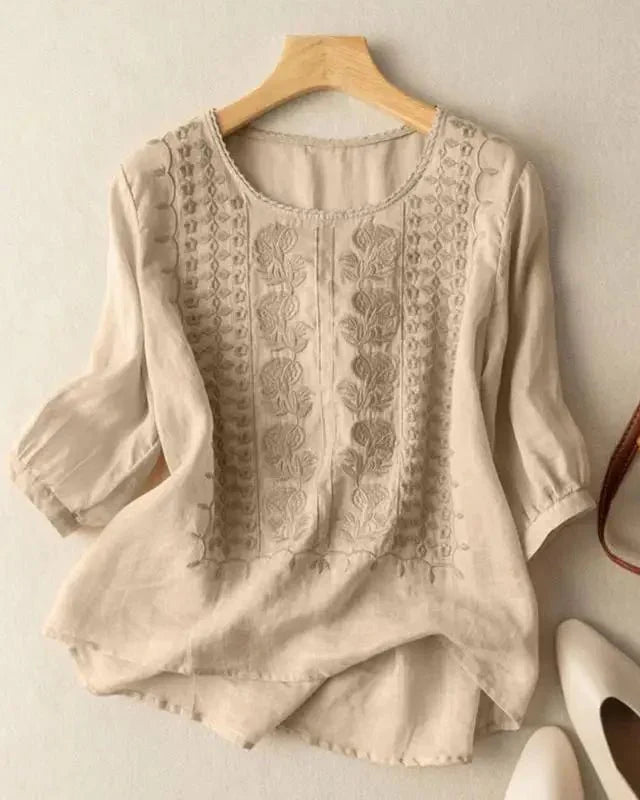 Cristine | Blusa delicada de algodón