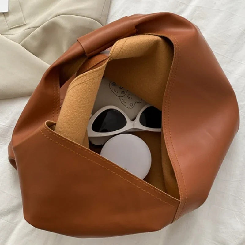 Bolsos Tote de Cuero Minimalistas para Mujeres
