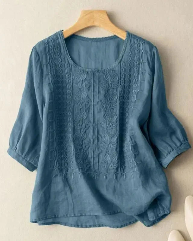 Cristine | Blusa delicada de algodón
