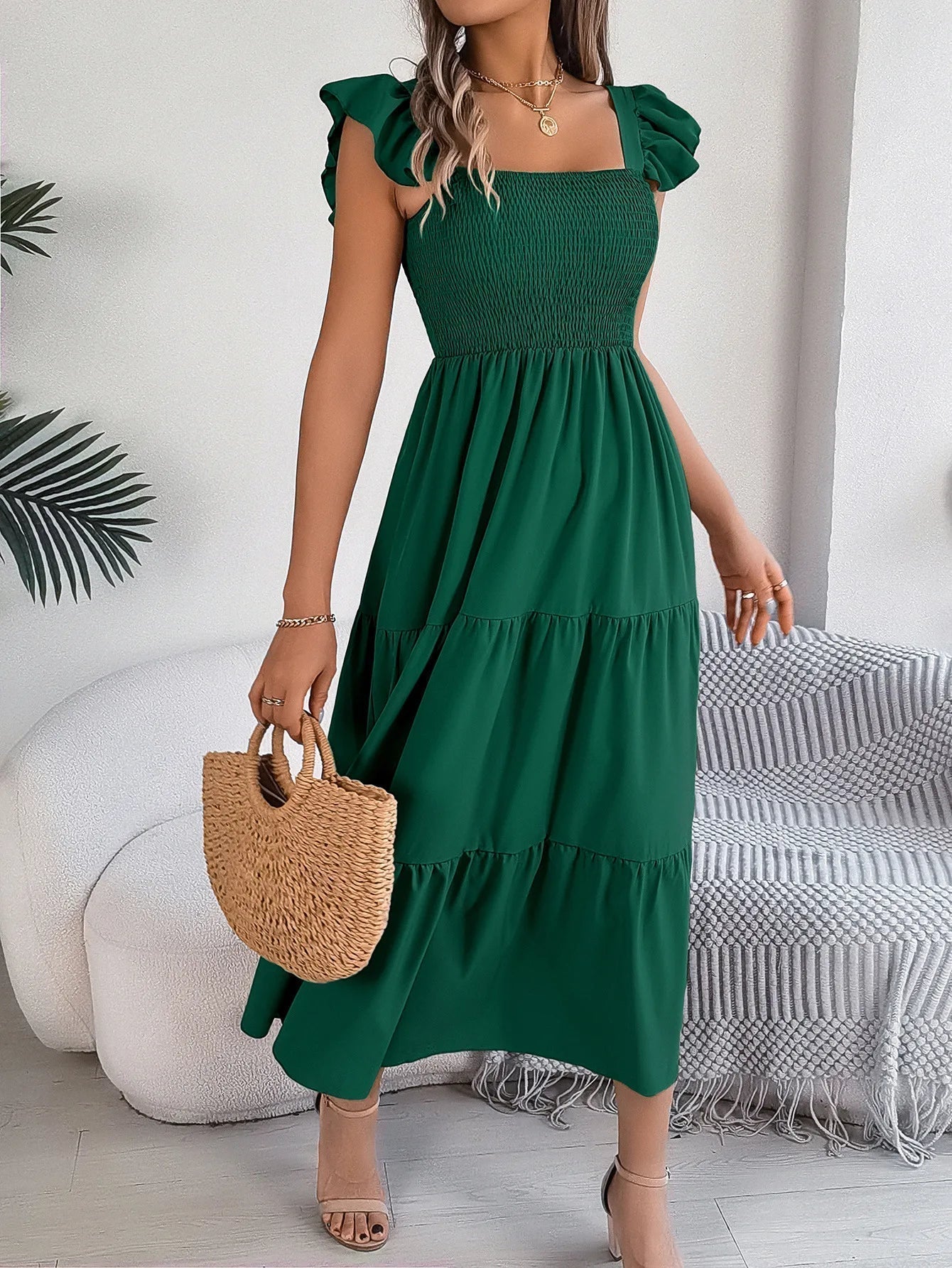 Elena | Vestido elegante de capas
