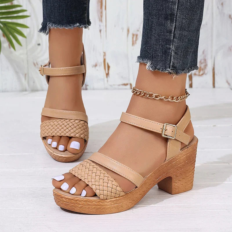 Sorrelia | Sandalias de Plataforma Tejidas
