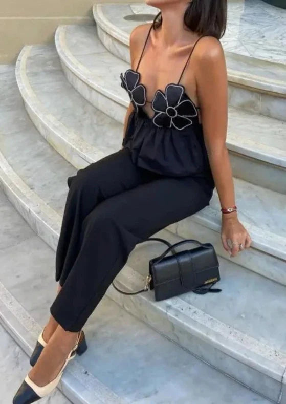 Top Arabella Negro