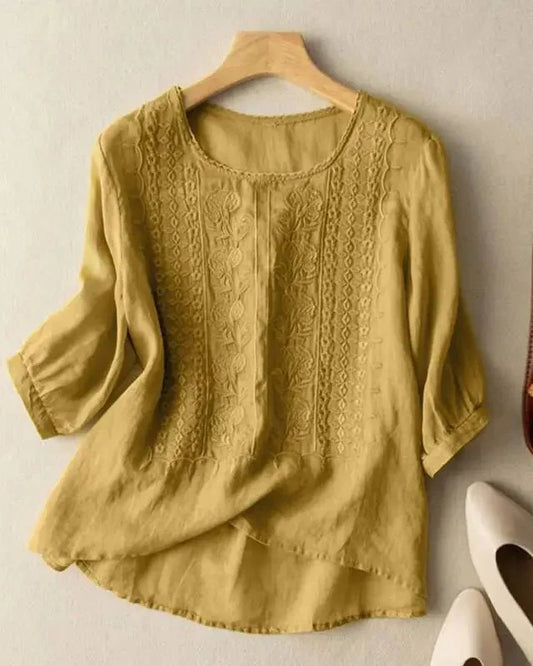 Cristine | Blusa delicada de algodón