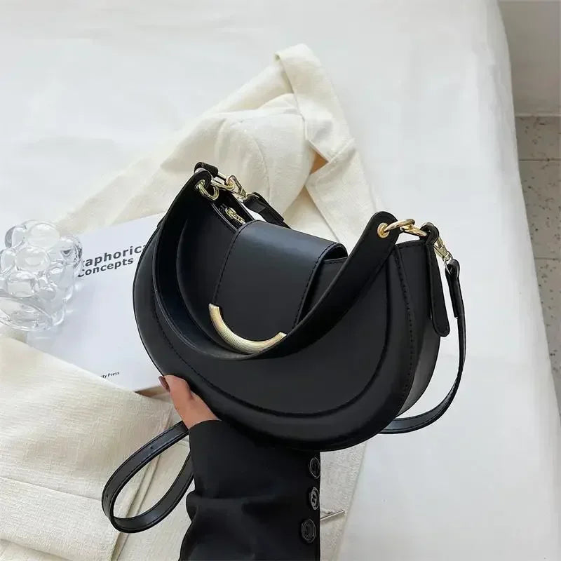 Bolsos de cuero cruzados a la moda