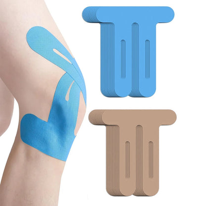 Pre-Cut Kinesiology Tape for Muscle Support and Pain Relief – Flexible & Waterproof Sports Tape