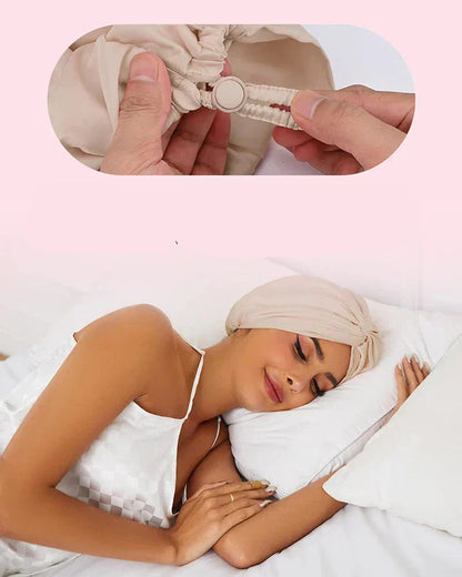 Adjustable Silk Turban for Women - Sleep and Chemo Cap