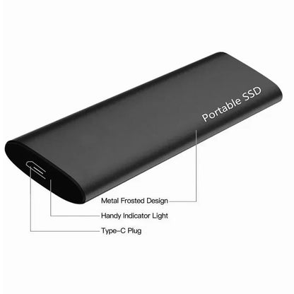 Unidad de almacenamiento portátil externa SSD USB de metal