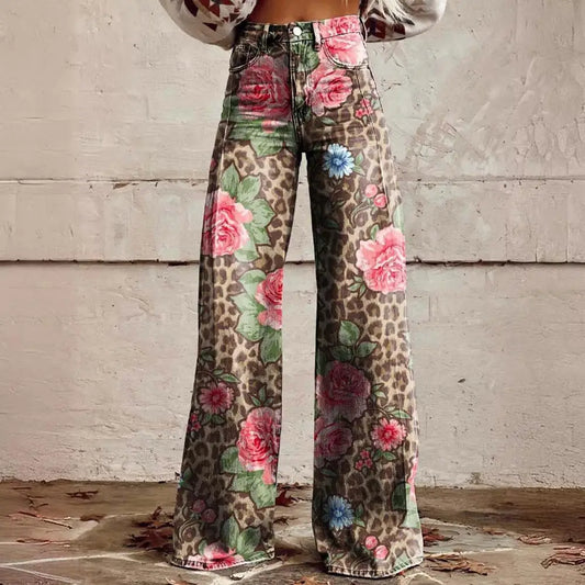 Liza | Pantalones de pierna ancha Boho Breeze