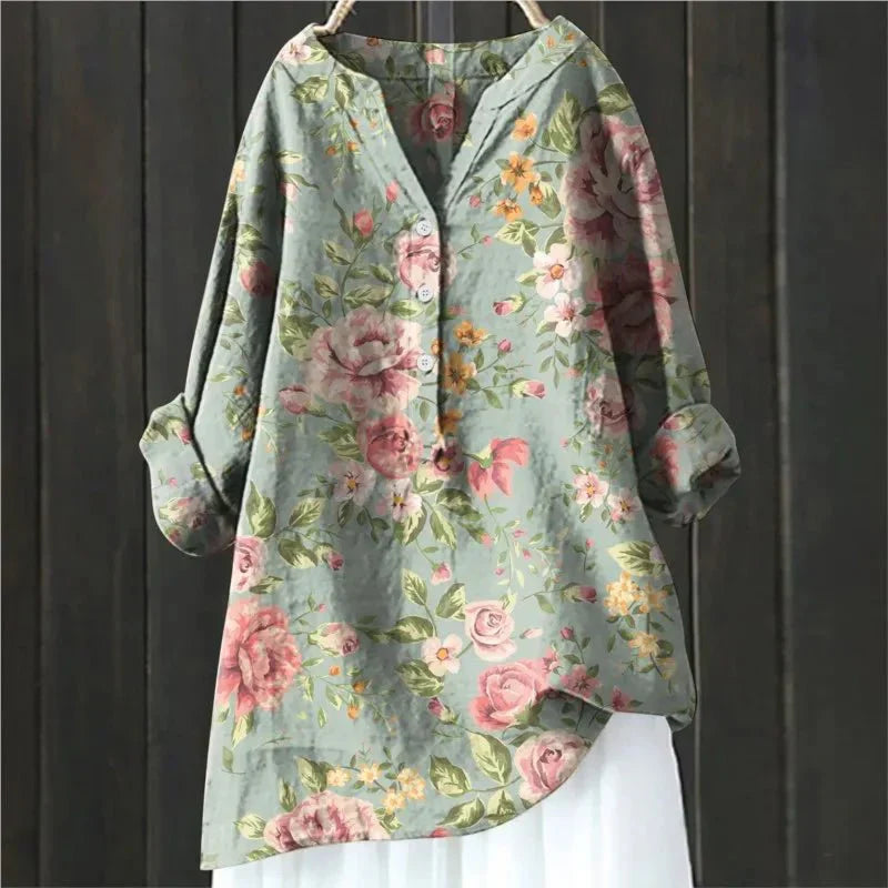 Emilia | Blusa con Acento Floral