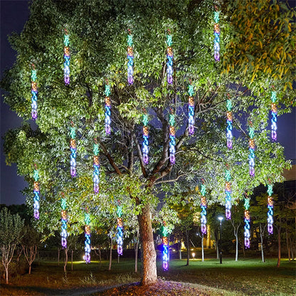 Luces de hadas LED para exteriores con efecto meteorito