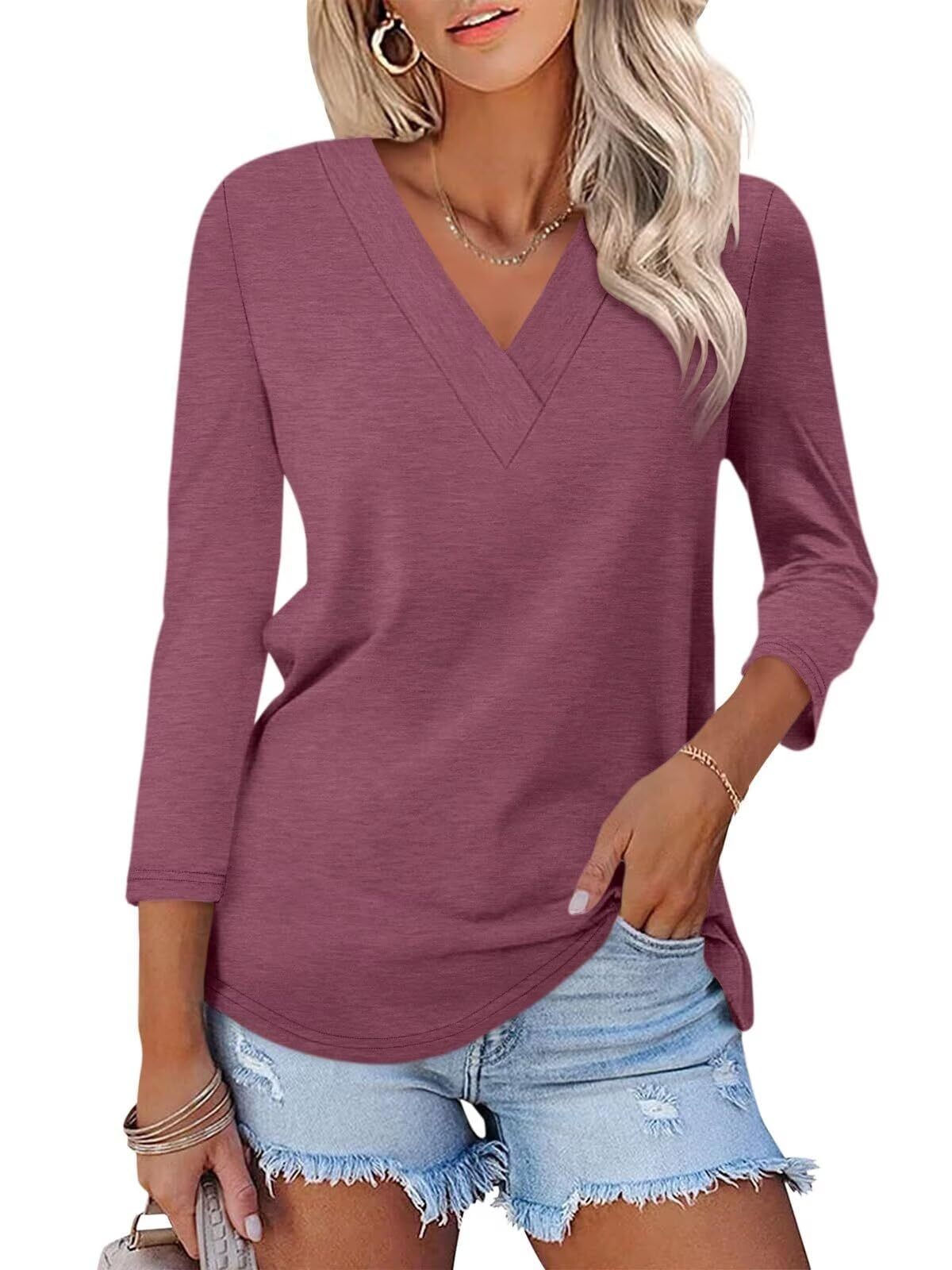 Mika | Camiseta clásica con cuello en V