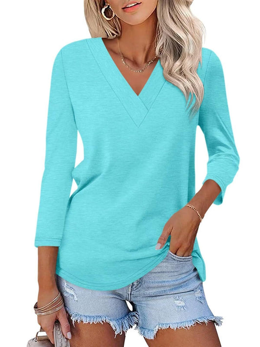 Mika | Camiseta clásica con cuello en V