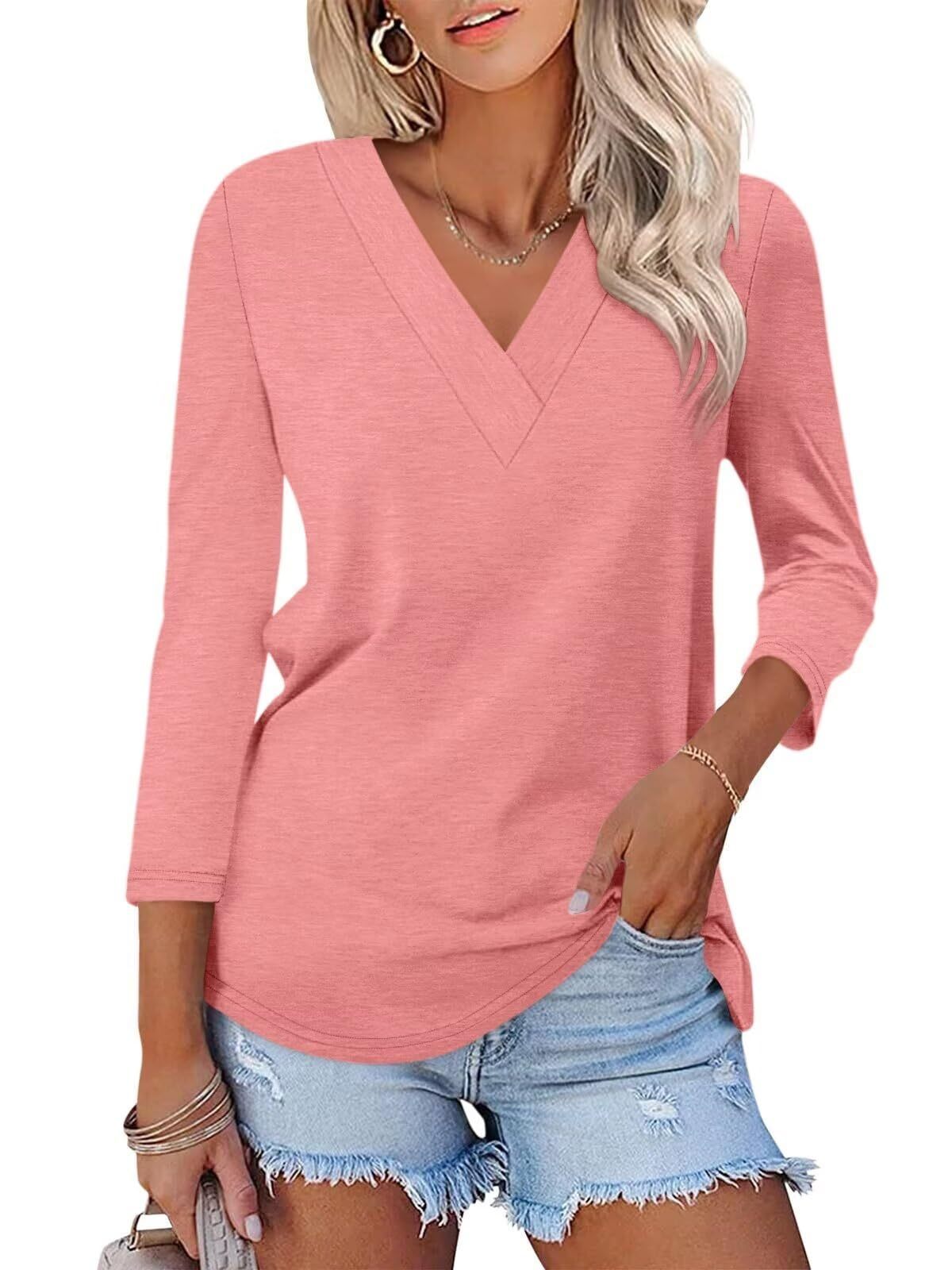Mika | Camiseta clásica con cuello en V