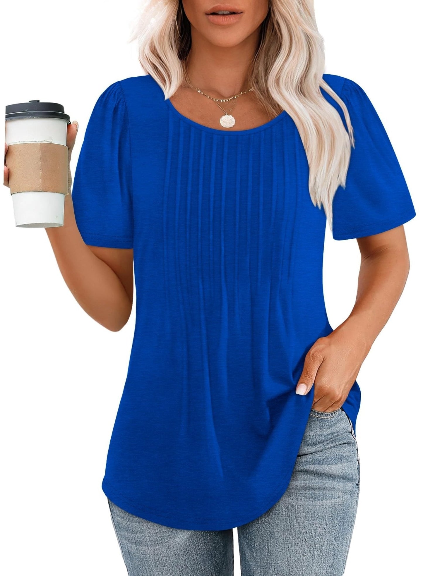 Amelie | Top elegante plisado