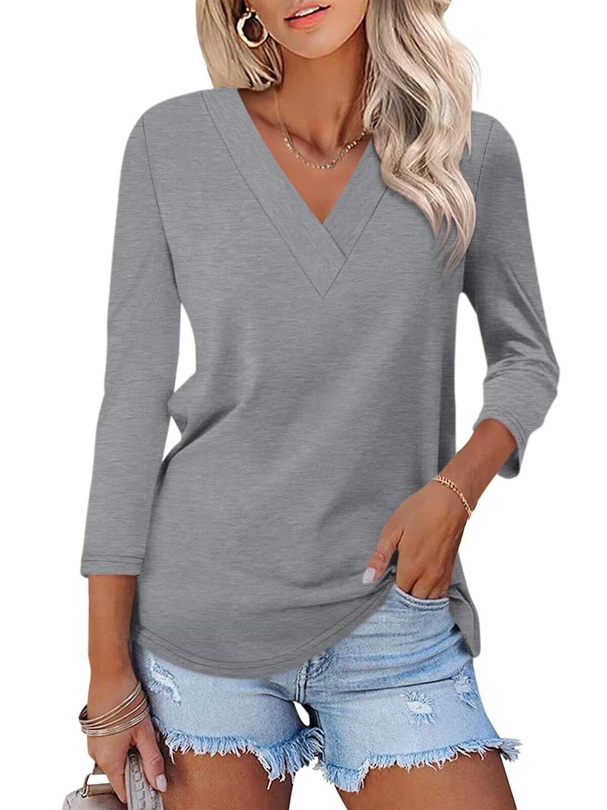 Mika | Camiseta clásica con cuello en V