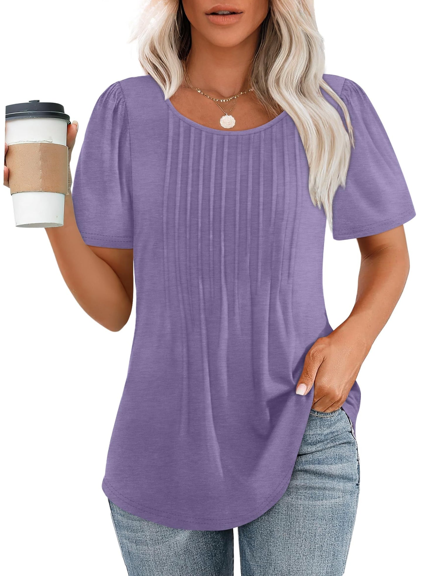 Amelie | Top elegante plisado