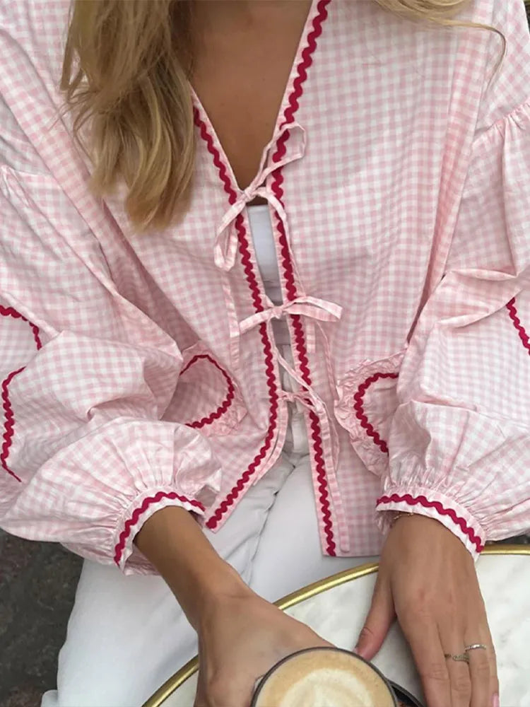 Liane | Top con fiocco a cuore Coquette 