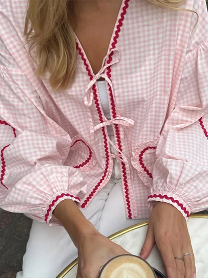Liane | Top con fiocco a cuore Coquette 