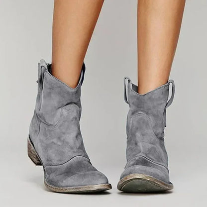 Daella | Botas de Tobillo Vintage del Oeste