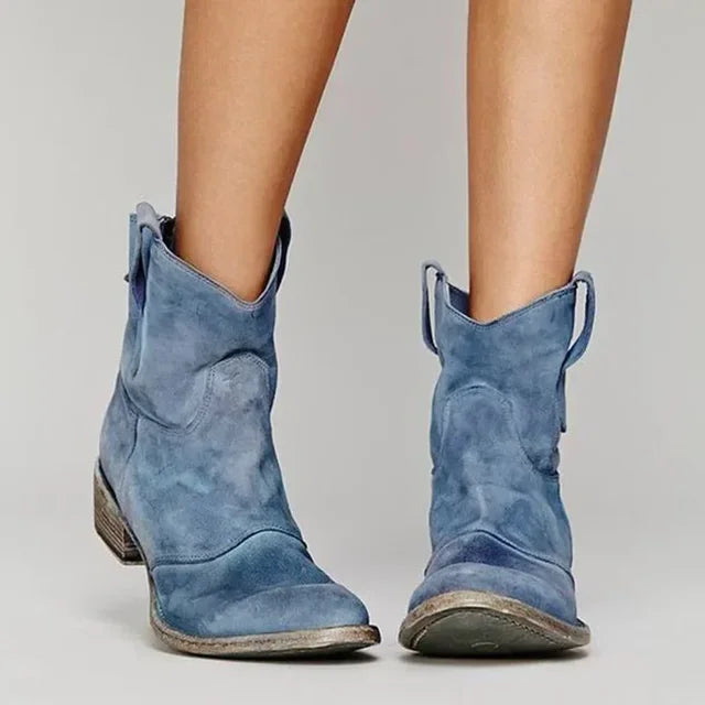 Daella | Botas de Tobillo Vintage del Oeste
