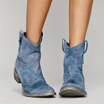 Daella | Botas de Tobillo Vintage del Oeste