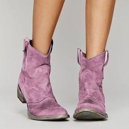 Daella | Botas de Tobillo Vintage del Oeste