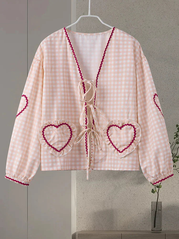 Liane | Top con fiocco a cuore Coquette 