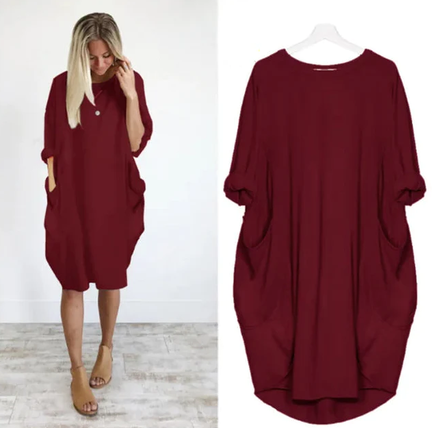 Dahlia | Vestido Cómodo que Cubre el Abdomen