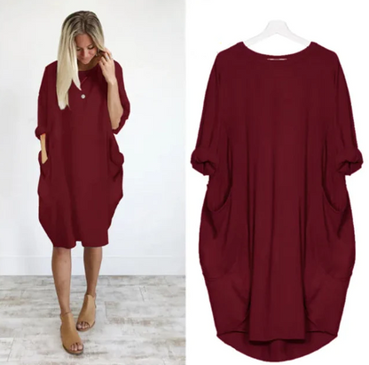 Dahlia | Vestido Cómodo que Cubre el Abdomen