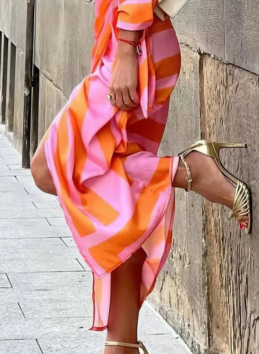 Zara | Vestido cruzado estampado