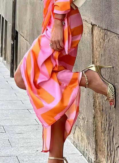 Zara | Vestido cruzado estampado