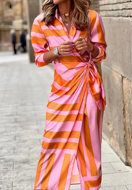 Zara | Vestido cruzado estampado