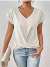 Kindred - Camisa con escote en V drapeado