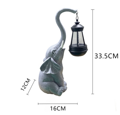 Luz de jardín de resina para animales solar exterior
