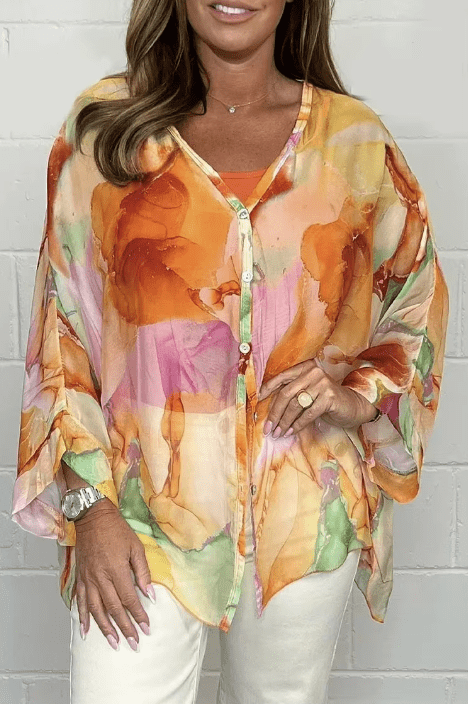 Kiara | Top de gasa con encanto elegante