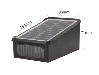 Luz solar de pared RGB para terraza y fachada con iluminación de 4 lados y selección de color