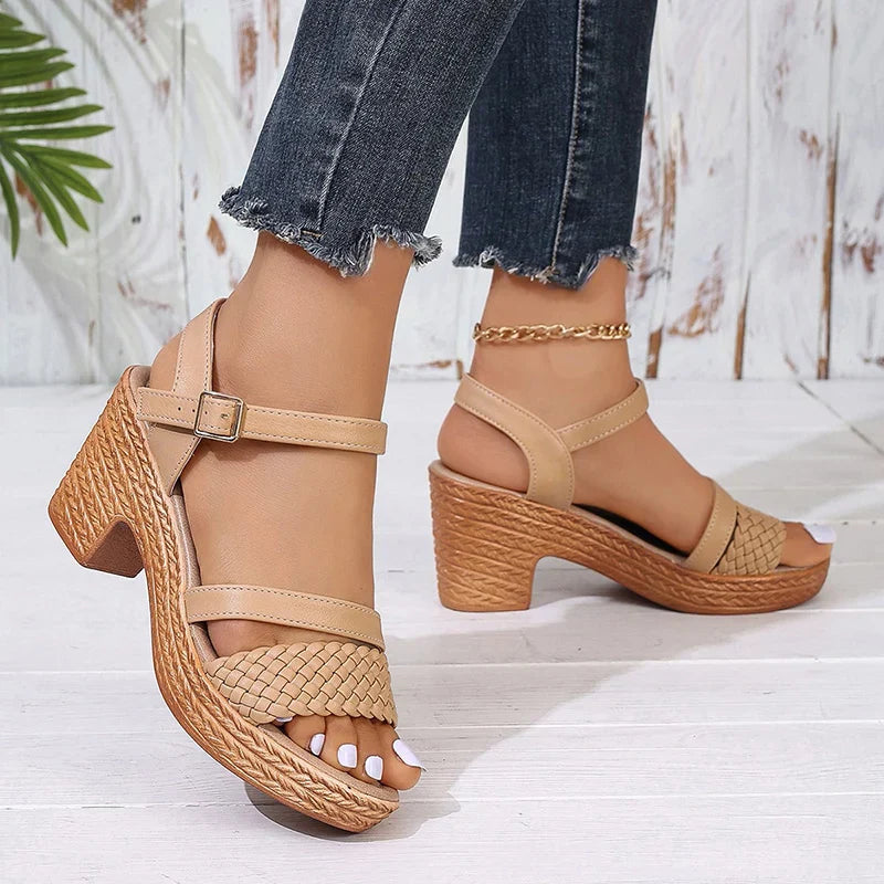 Sorrelia | Sandalias de Plataforma Tejidas