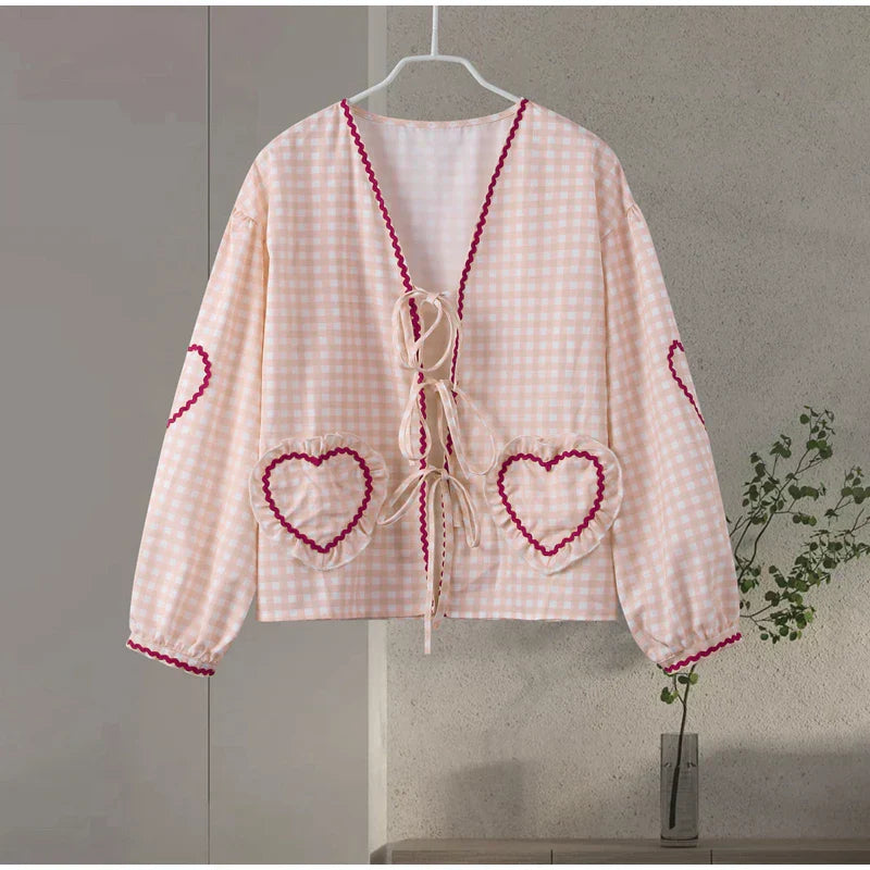 Liane | Top con fiocco a cuore Coquette 