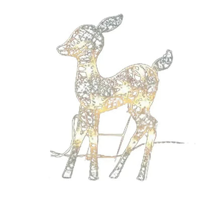 Set de decoración de renos para luces navideñas exteriores