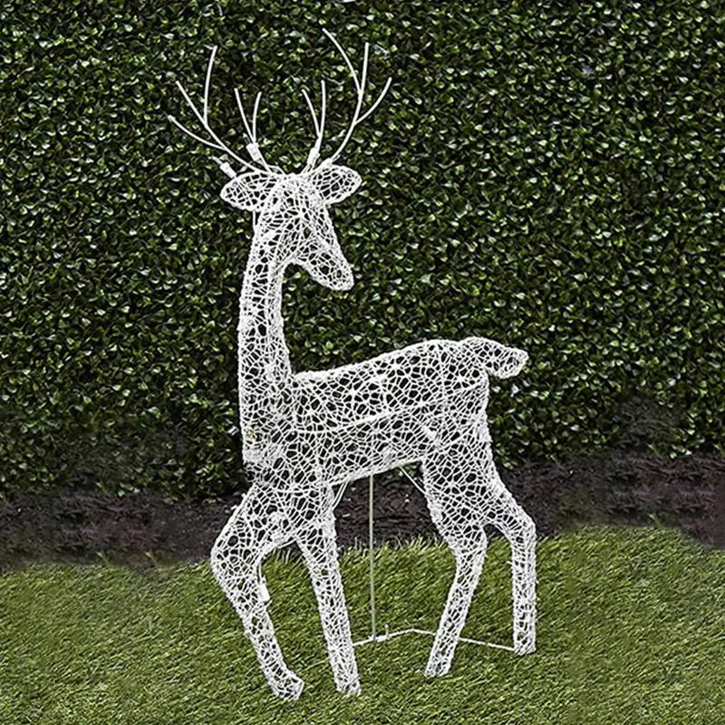 Set de decoración de renos para luces navideñas exteriores
