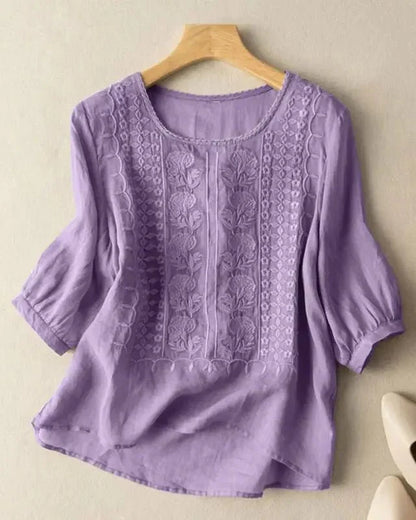 Cristine | Blusa delicada de algodón