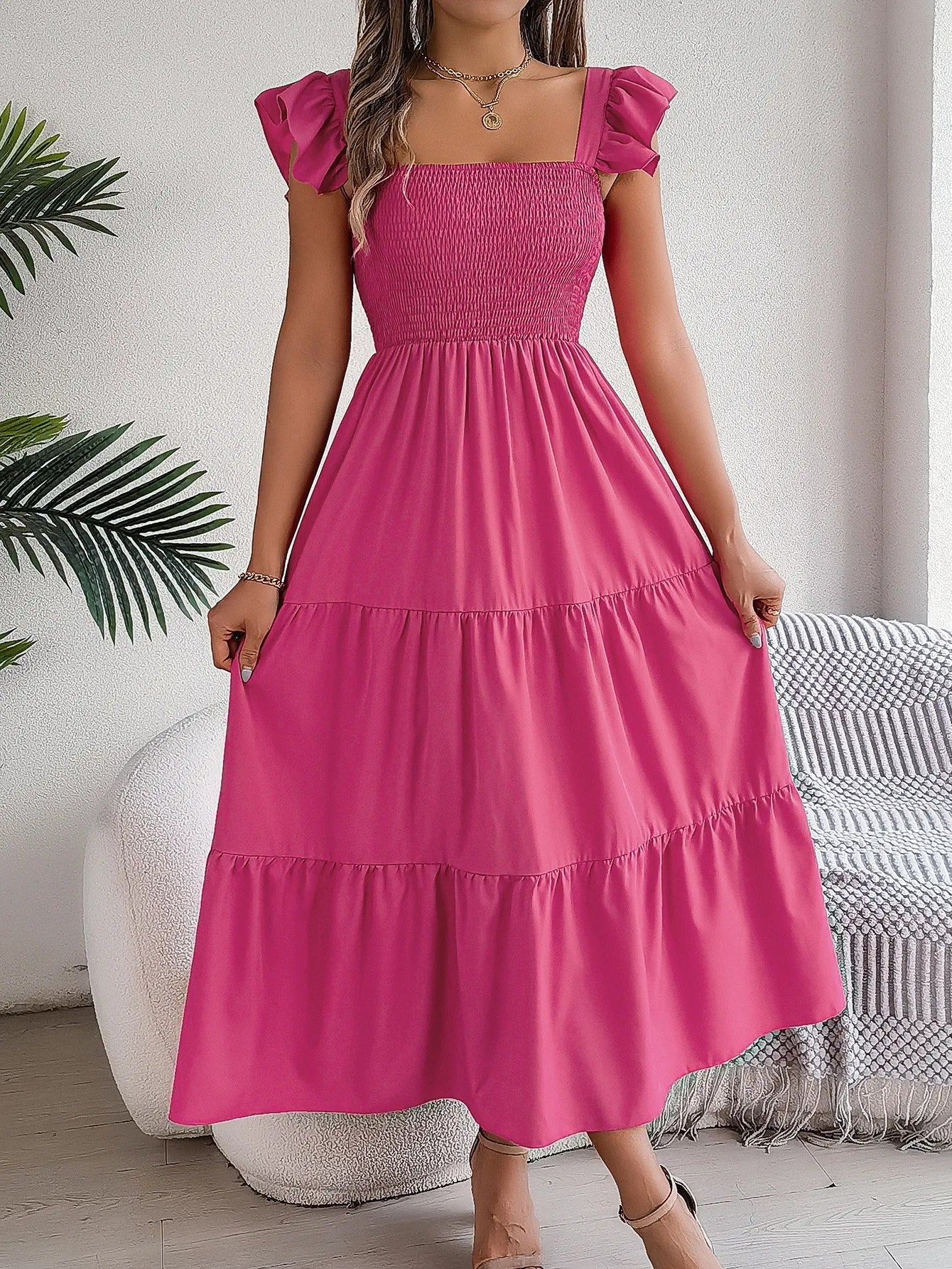 Elena | Vestido elegante de capas