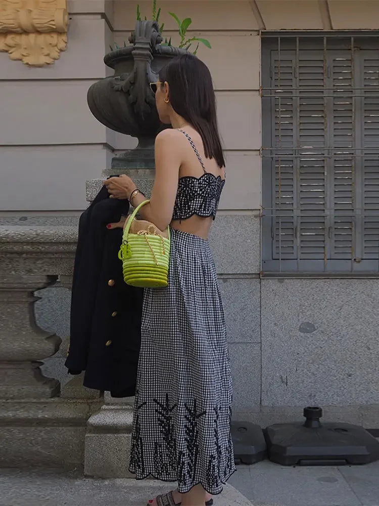 Clara - Vestido a cuadros vichy chic