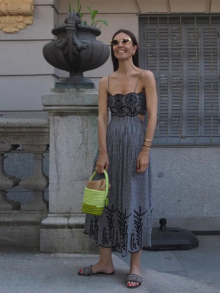 Clara - Vestido a cuadros vichy chic