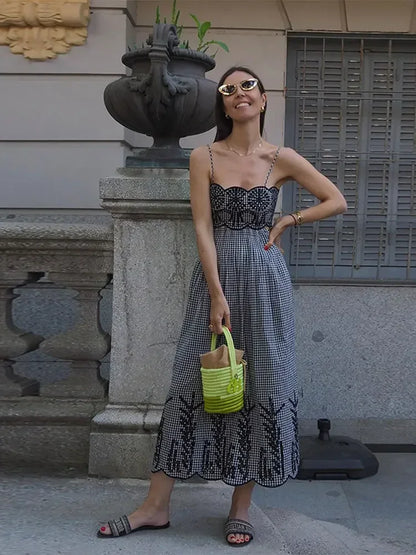 Clara - Vestido a cuadros vichy chic