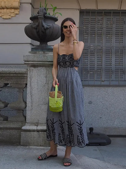 Clara - Vestido a cuadros vichy chic